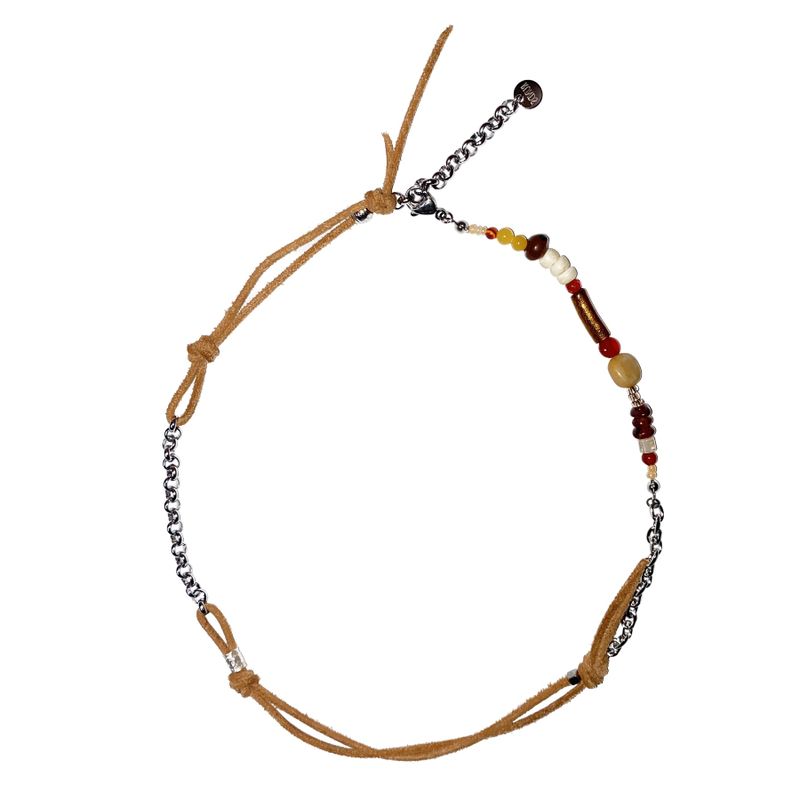 RUNDS(ランド)の「360 karen silver brown mix necklace (Accessories)」