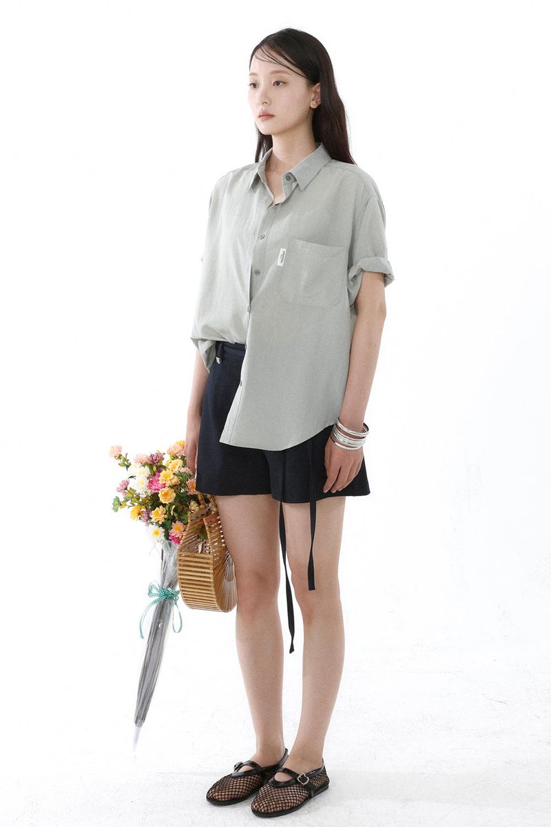 SUMMER ROLL-UP SHIRT_LIGHT KHAKI