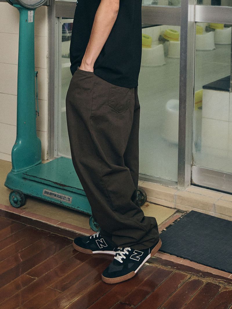 CARPENTER COTTON PANTS DARK KHAKI