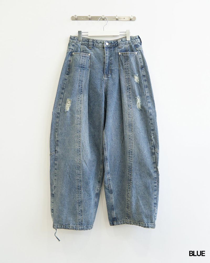Frey Fold Denim Pants