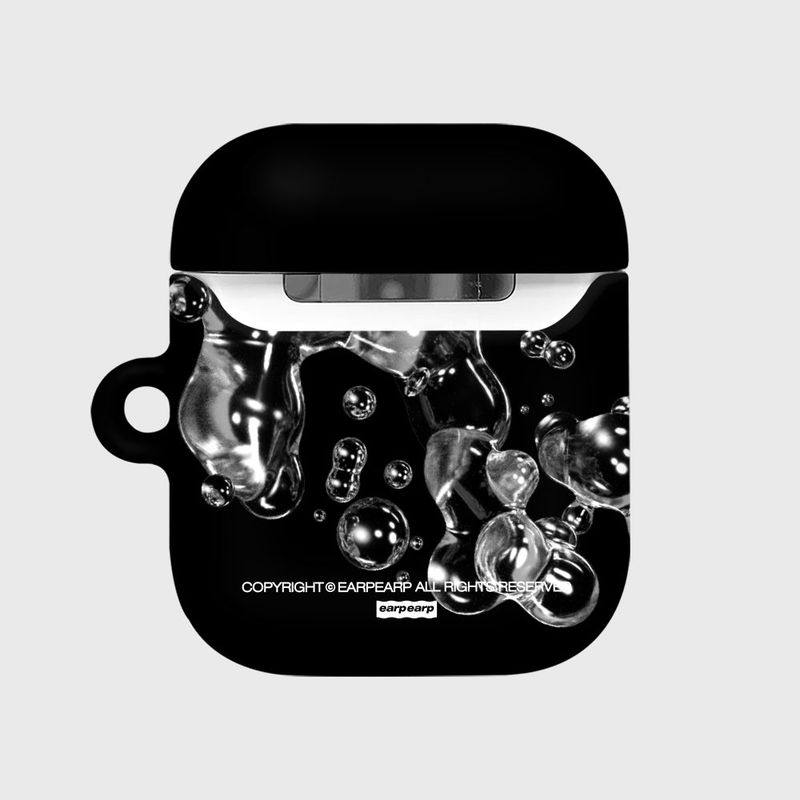 EARPEARP(アプアプ)の「BUBBLE TYPO-BLACK(AIR PODS-HARD)(Hats)」