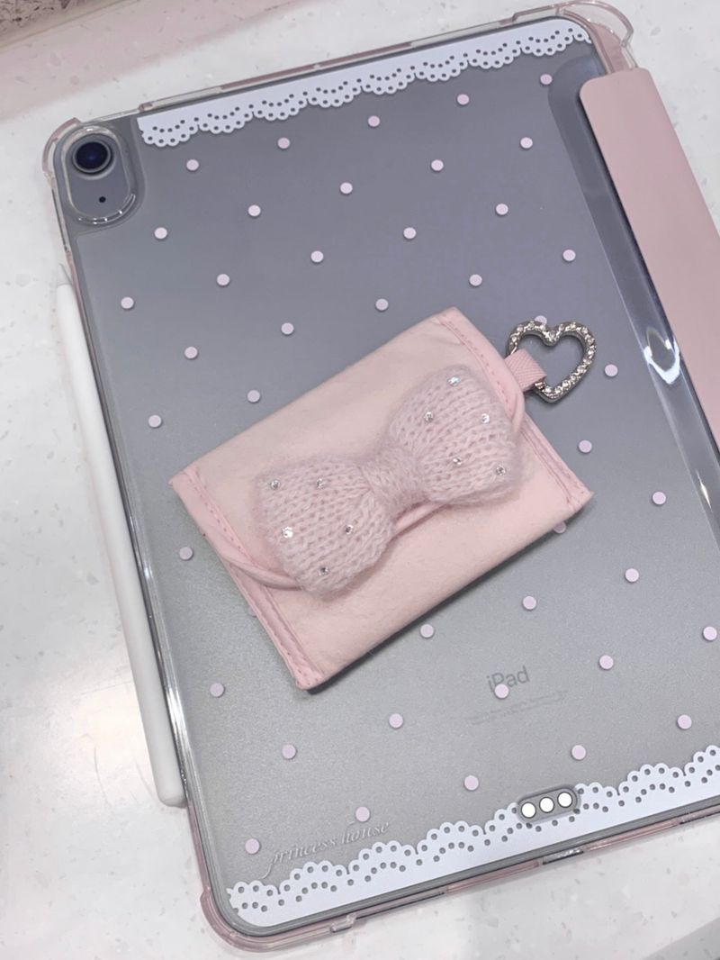 bling ribbon card wallet