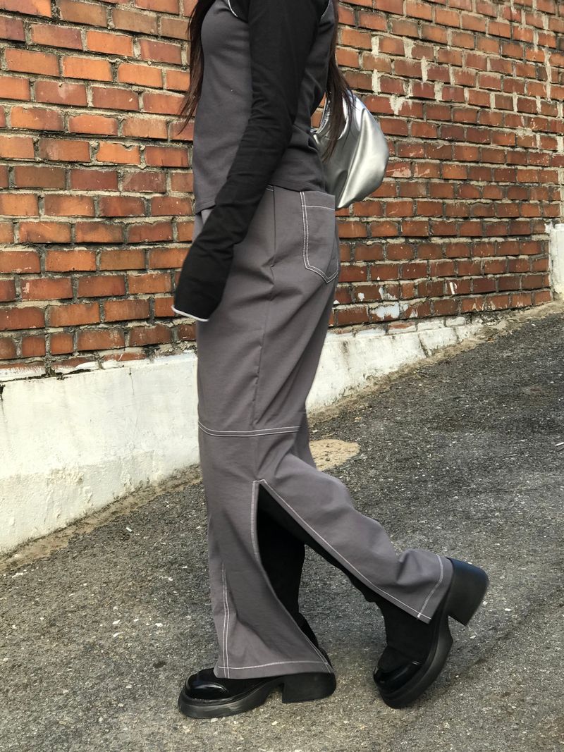 Sombrar slit long skirt