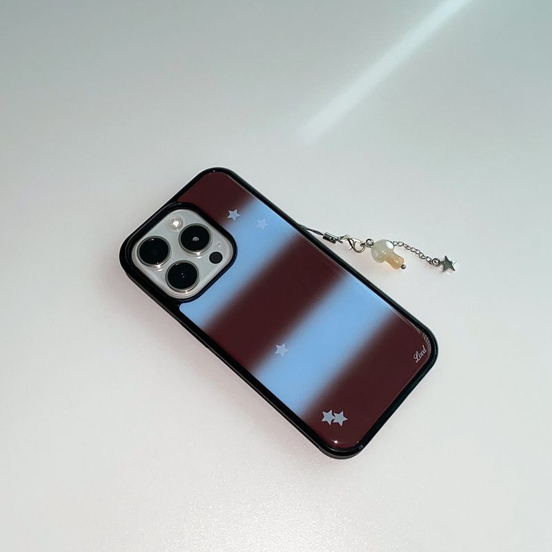 [MADE] STARRY SCOOP PHONE CASE BROWN (epoxy black bumper)