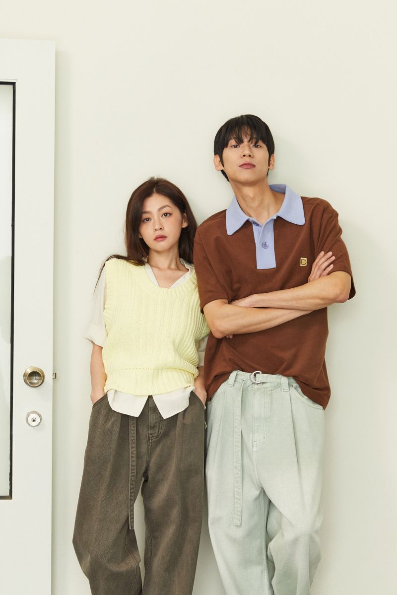ALARM ONE TUCK BELTED DYEING PANTS BROWN_WOMAN