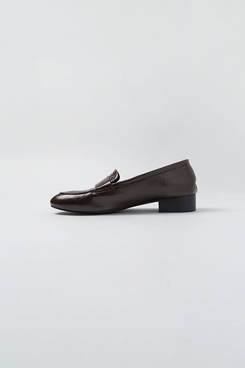 Glossy loafer_brown