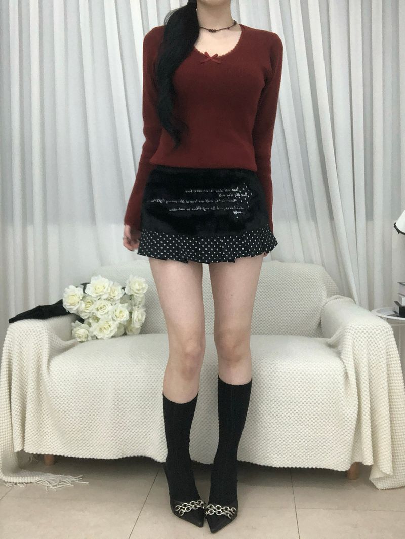 Cozy Ribbon Sweater(3 colors)