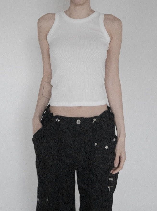 Elin Minimal Ribbed Sleeveless