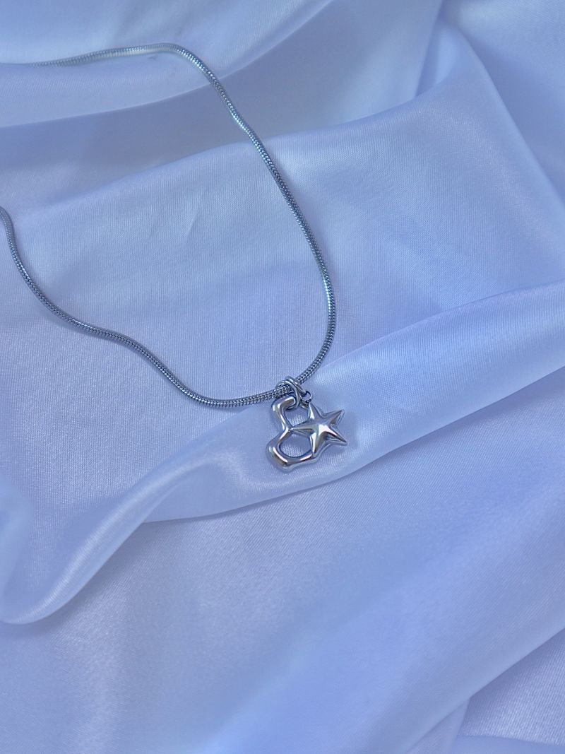 heart star ring necklace