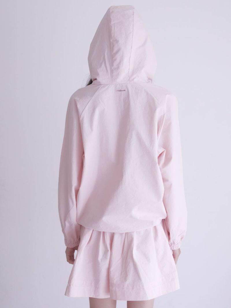 Pintuck shirring mini skirt (PINK)