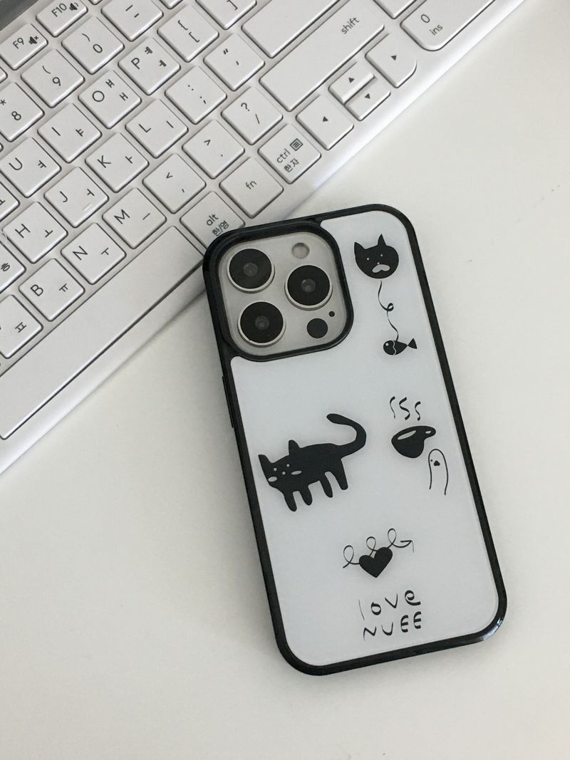 love cat case (white)