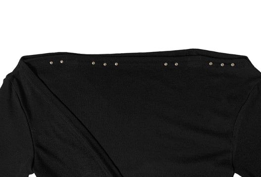 Kojin Studded Wrap Tie Off-Shoulder T-Shirt