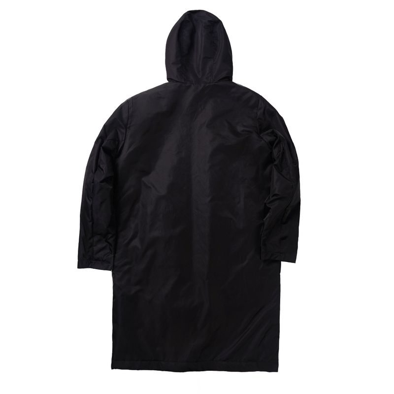 NYLON HOOD LONG PARKA black