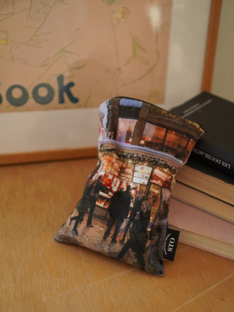 winter town pouch