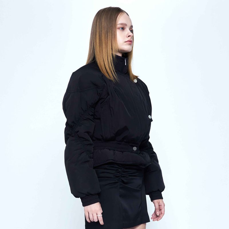 Double Layered Goose Down Jacket _ Black