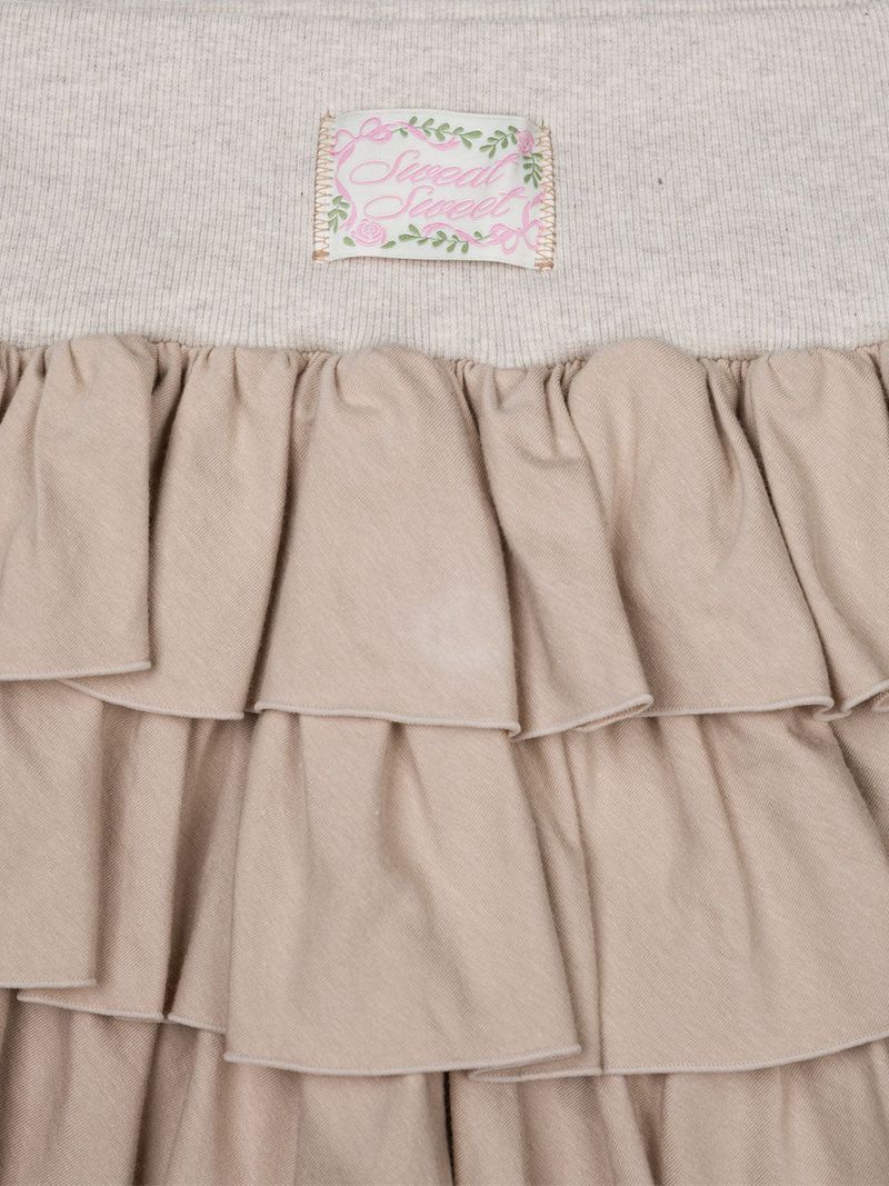 Cancan Mini Skirtpants _brown