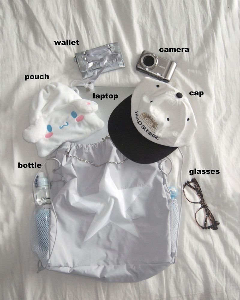 Star gym sack _ light grey
