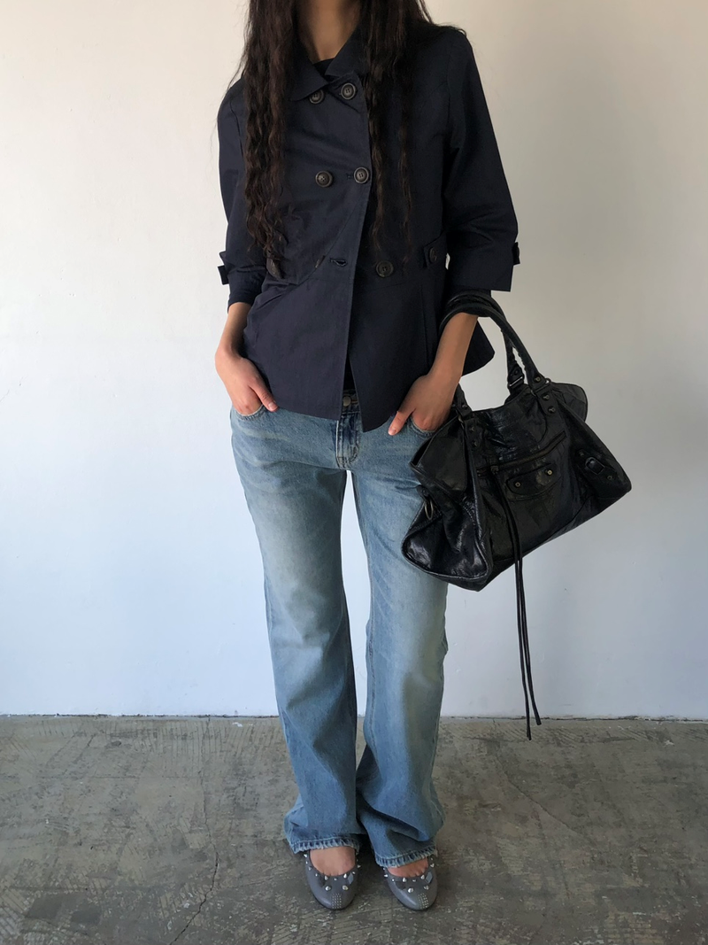 Things and stuff（シングス アンド スタッフ）の「マーガレット ジャケット[Navy]（ジャケット/アウター）」