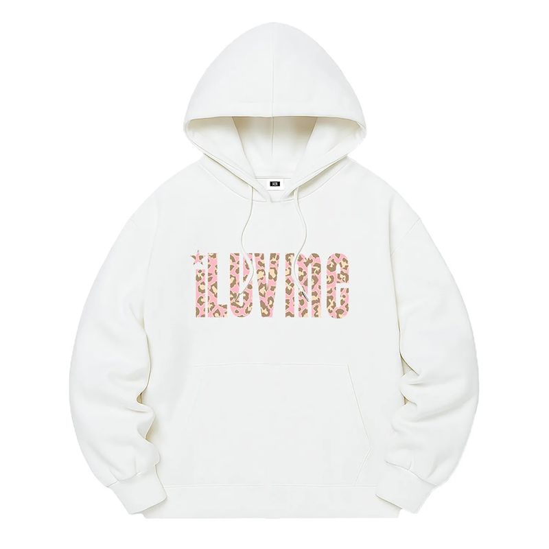 I LUV ME LEOPARD HOODIE (3color)