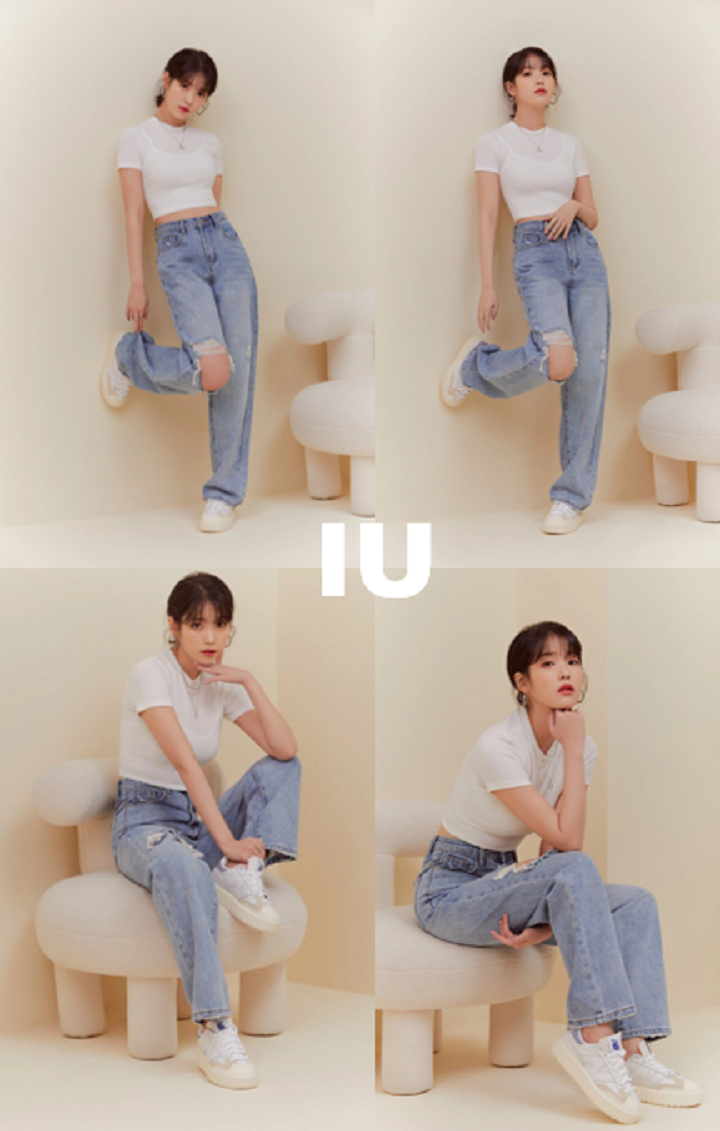 ur.fit(オールフィット)の「IU IVE GAEUL HWASA CHAE-HYUN PARK DA EUN AURORA WORN DESTROYED SEMI-WIDE FIT DENIM PANTS code 6836(Pants)」