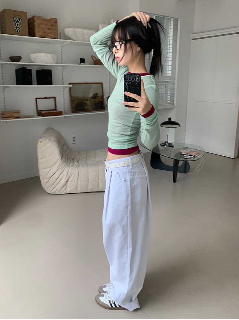 COTTON PINTUCK JEANS (2C)