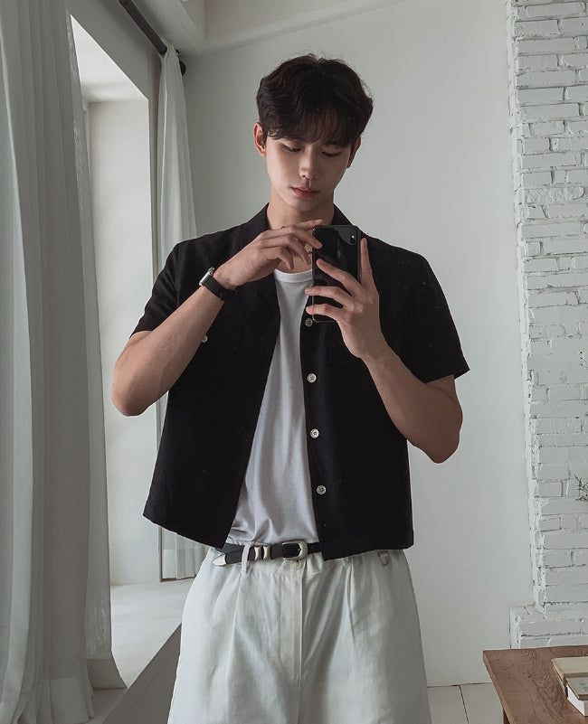 Morant Open Collar Short Sleeve Jacket