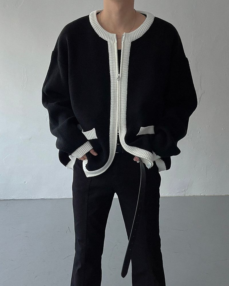 COZINESS（コジネス）の「WE With Coloring Zipper Cardigan (2 colors)（）」