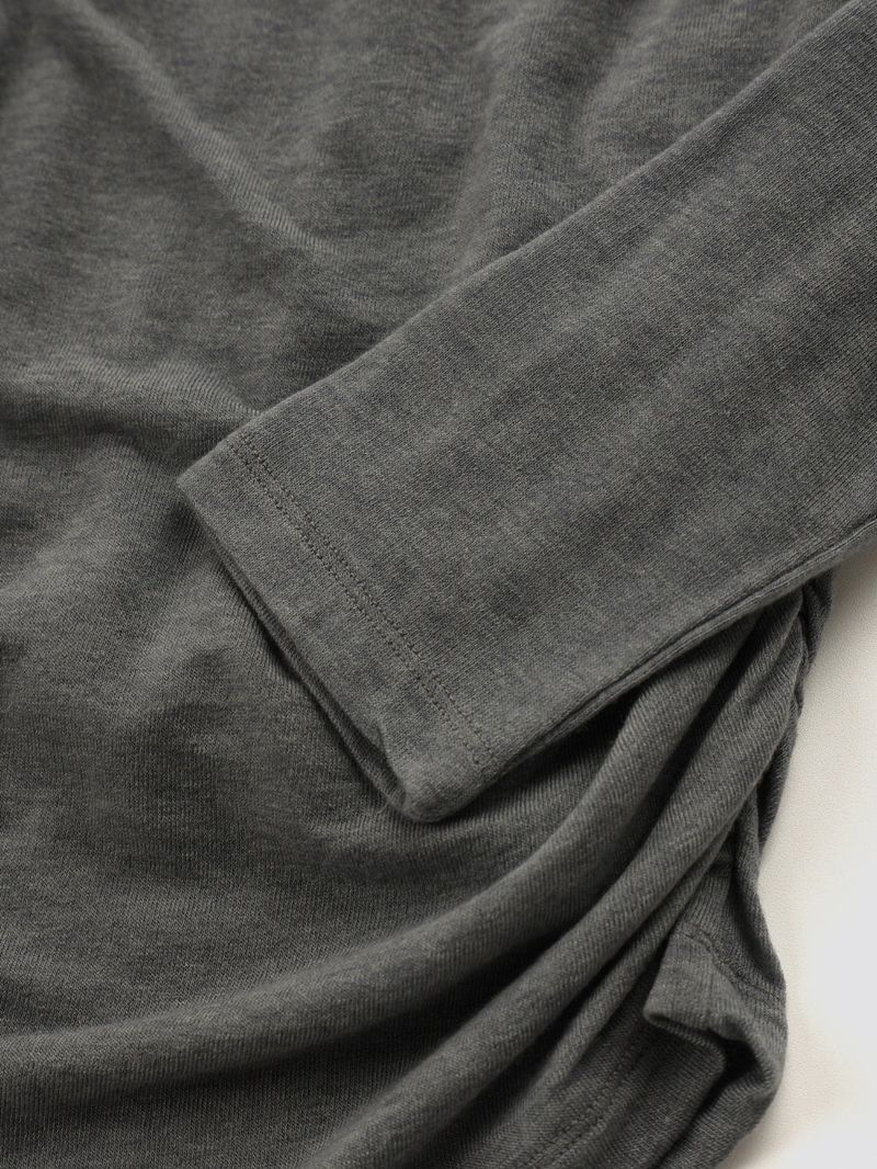 Shirring Layered Tee_Ivory