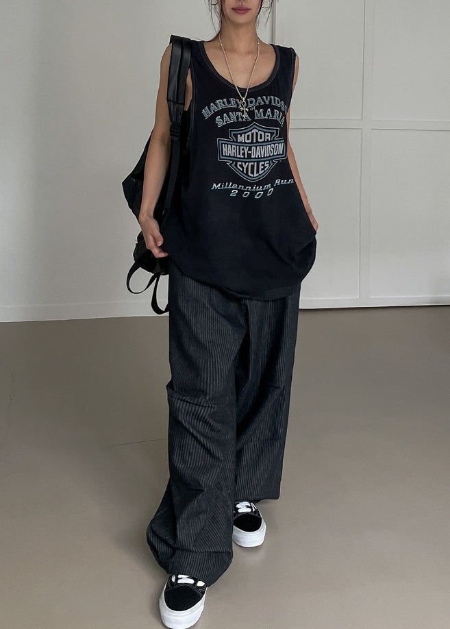 Pay wide pintuck striped denim