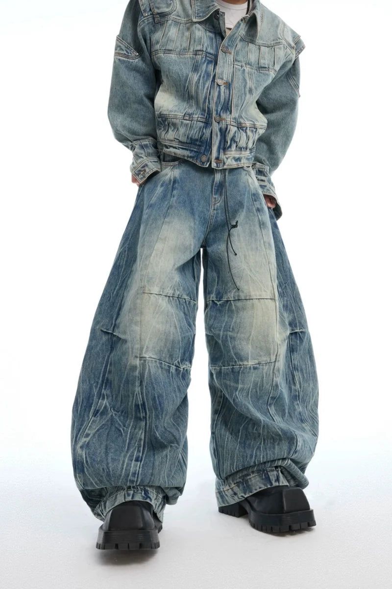 Argue Cultureの「Distressed Wide-Leg Jeans（Pants）」