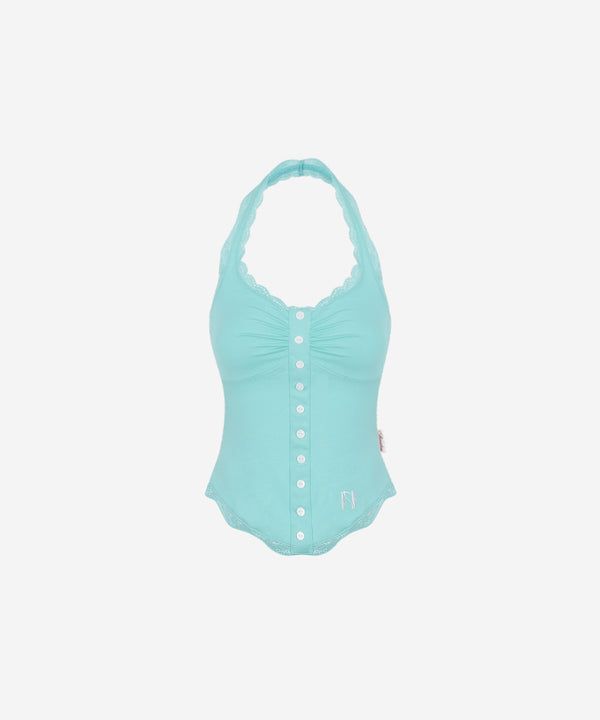 NEWALRIN（ニューアリン）の「【即日配送】キャンディレースボタンスリーブレストップス（トップス）」