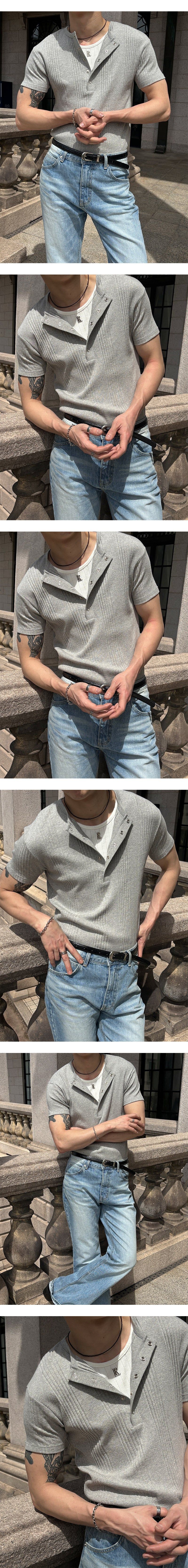 [S/S] High ribbed logo sleeveless(6color)
