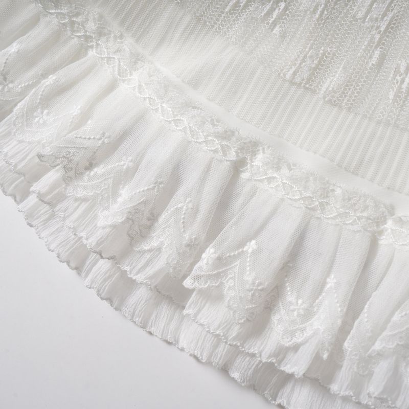 Double Belted Ribbon Frill Skirt