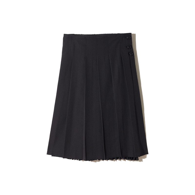DOUBLE MOOD WRAP PLEATED SKIRT