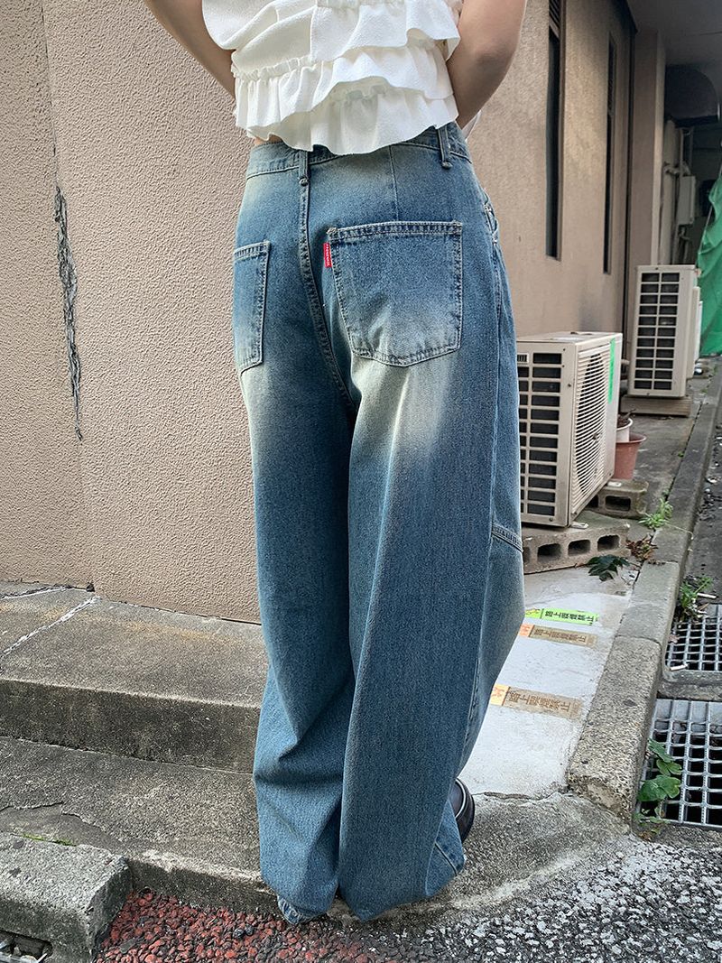 BIAS WIDE JEANS (2C)