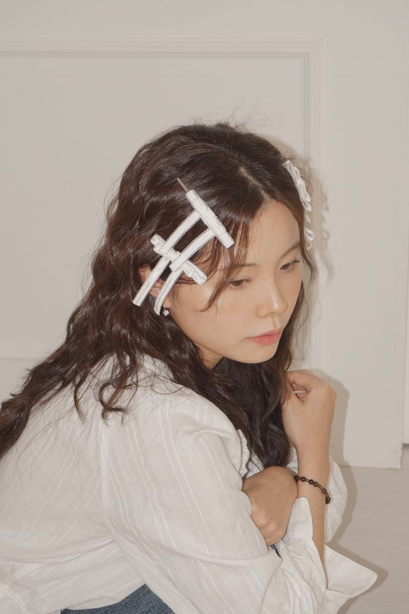 LACE RIBBON HAIRPIN 2PS SET