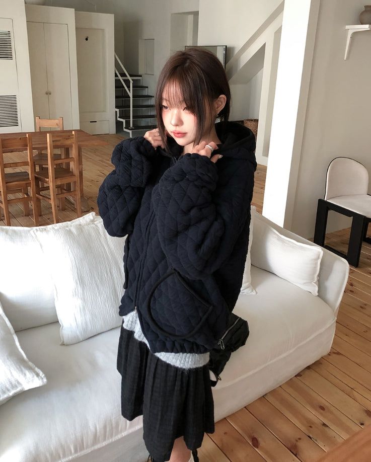 Kotori slit check midi skirt