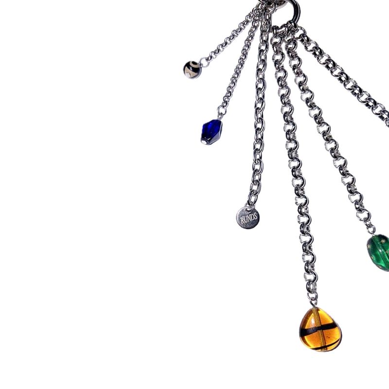 gemstone chain keyring 003
