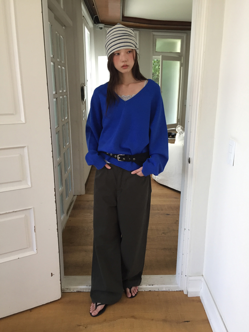 Encore Wool V-neck Knit (5color)