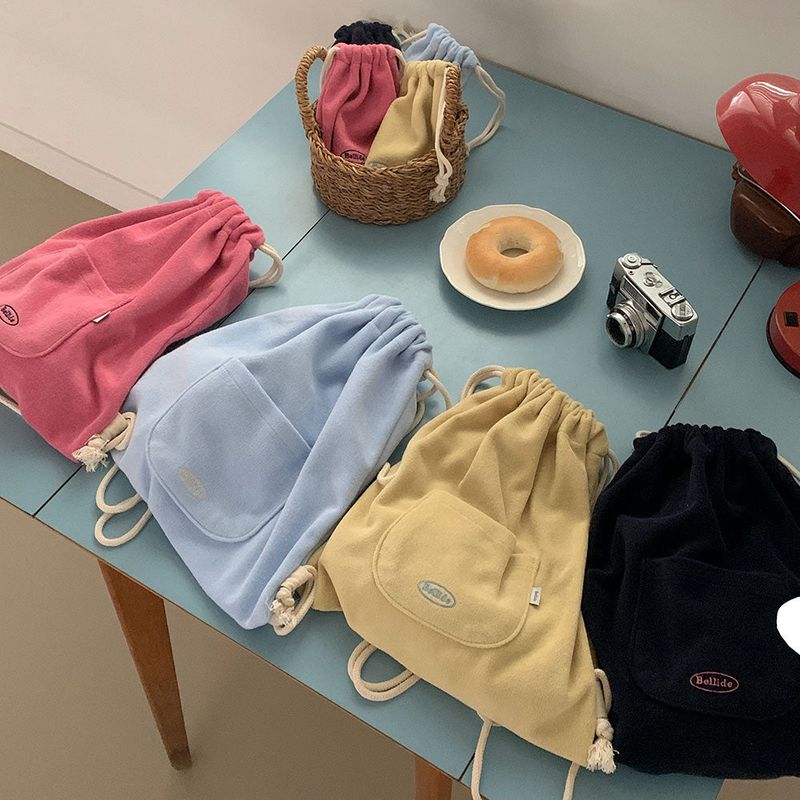 [Bellide made] Chewing String Pocket Terry Backpack & Pouch