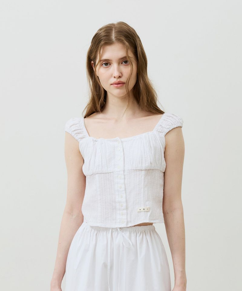 ARIKIM（アリキム）の「CUDDLY SLEEVELESS TOP / WHITE（Tops）」