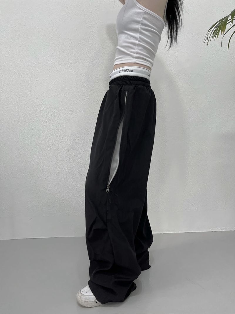 side zipper color pants (unisex)