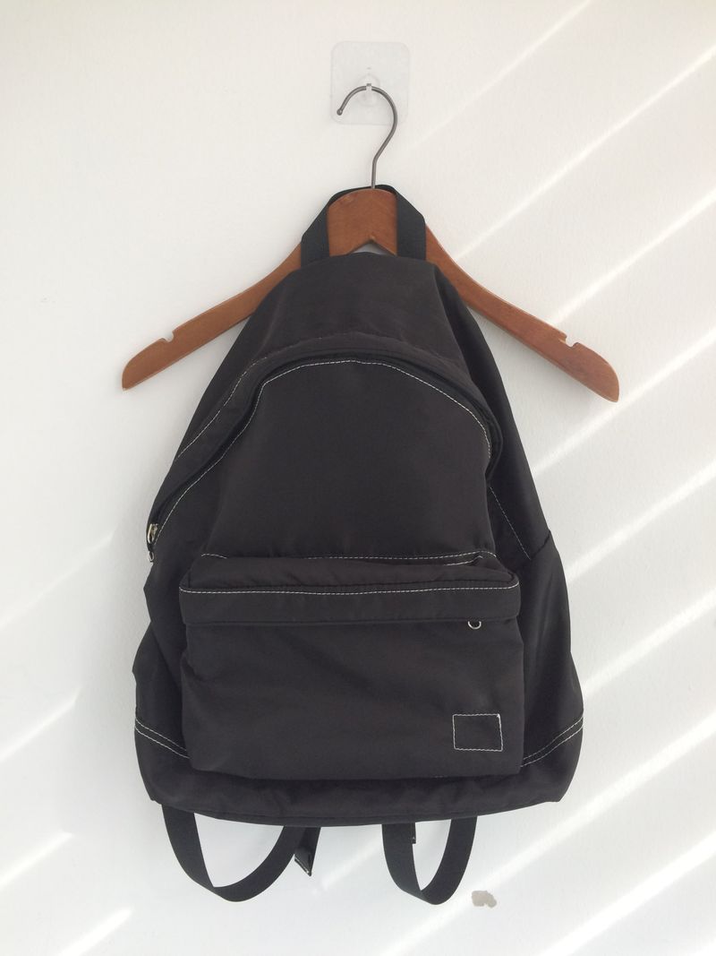 vintage two-tone backpack