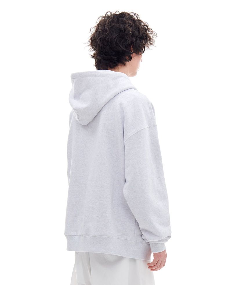 RED MOSS LOGO HOOD (LIGHT GRAY)