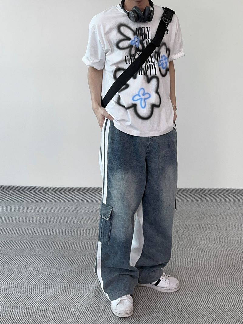 Our Mix Cargo Pants (Denim&Nylon)