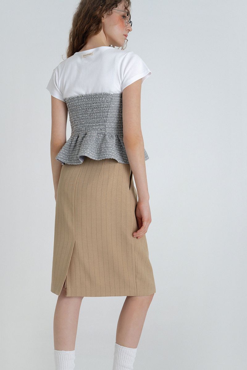 Twinkle tweed top_silver