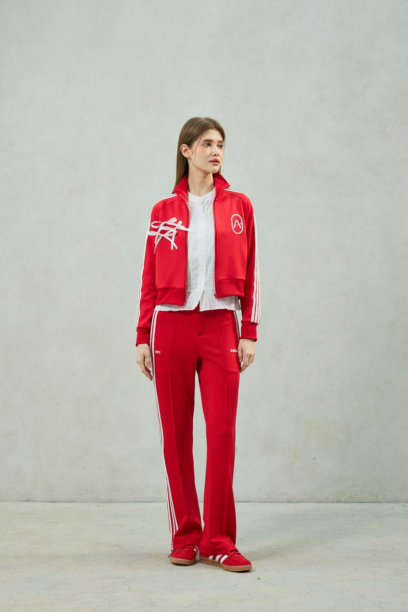 JOEL JERSEY TRACK PANTS / RED