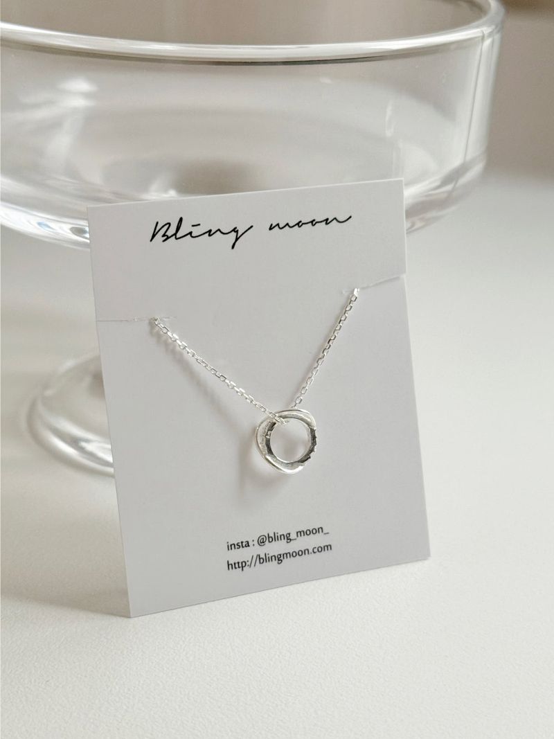 [Silver 925] wave ring earring necklace set