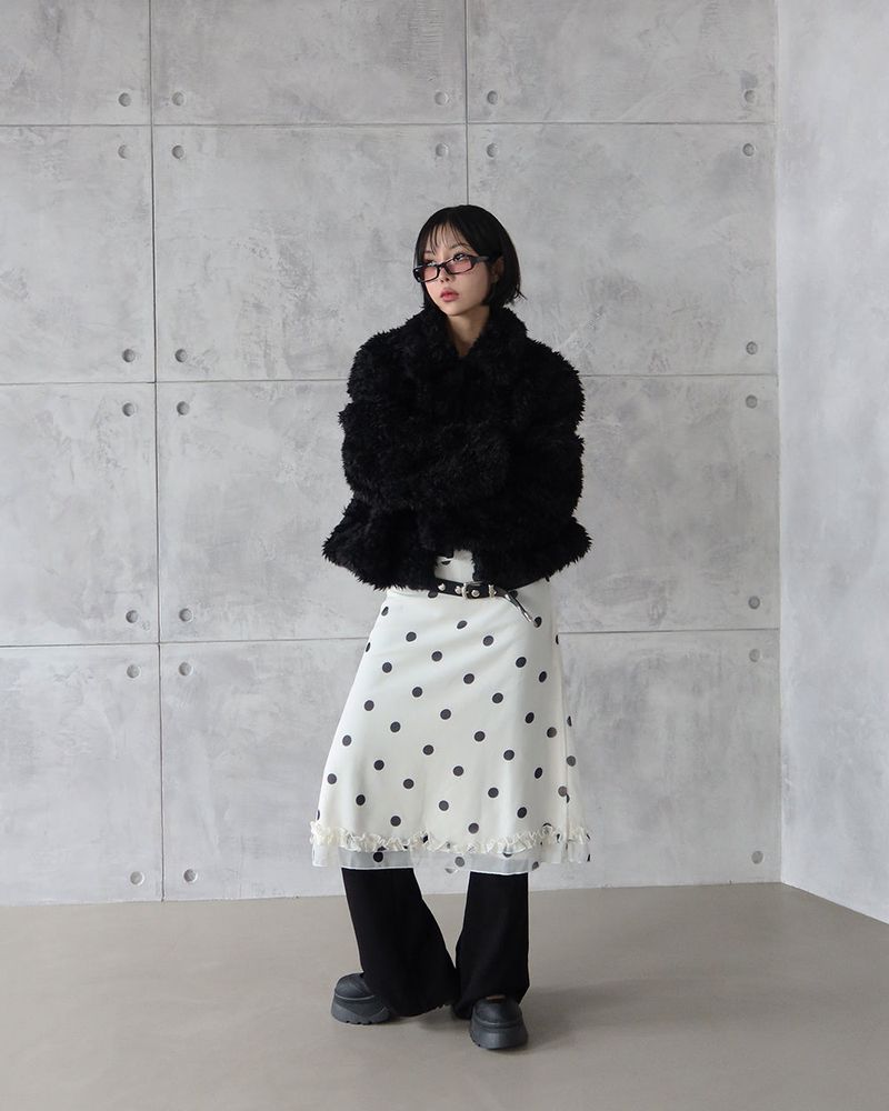 Shoko soft collar fur jacket