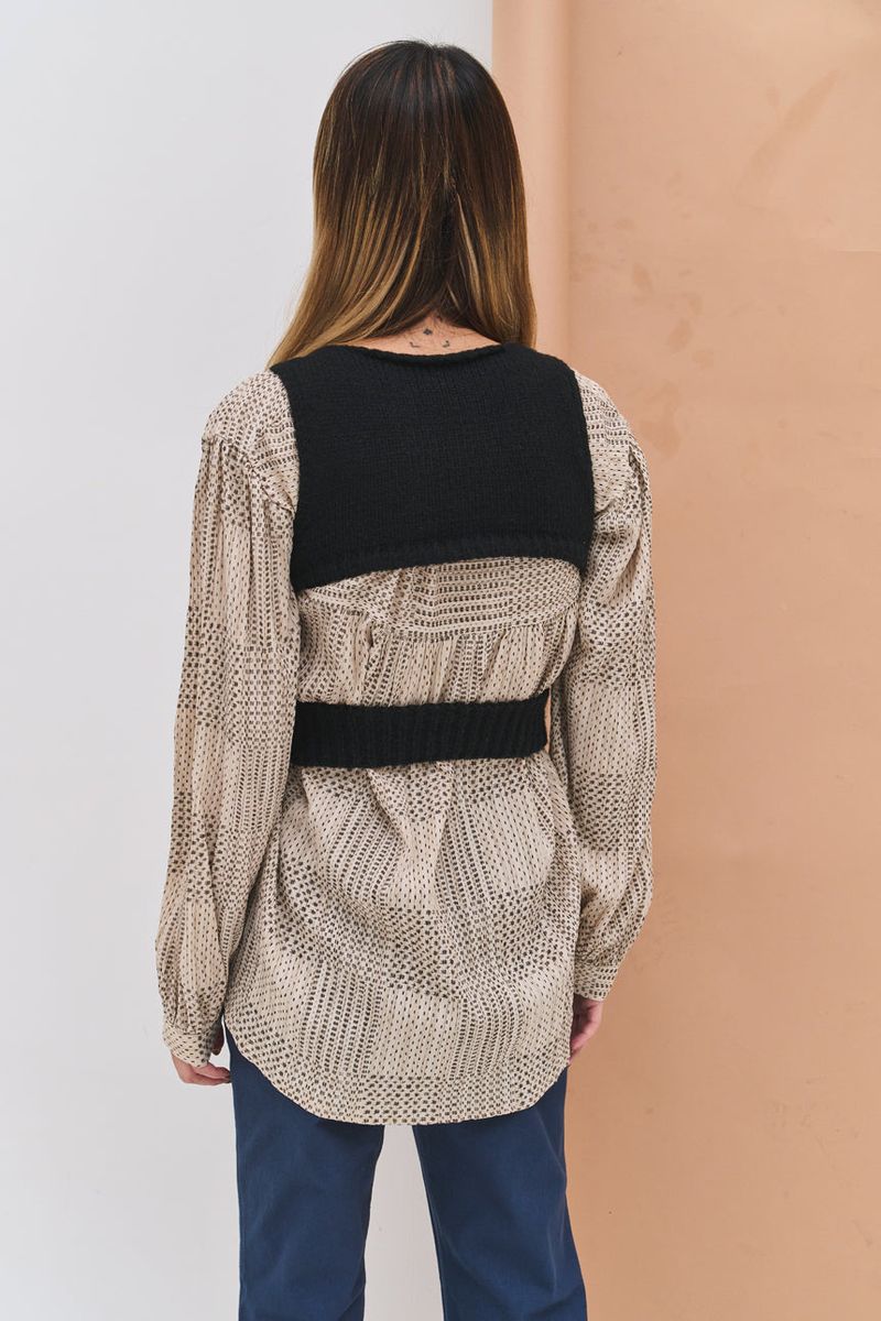 Back Point Knit Sleeveless (3 colors)